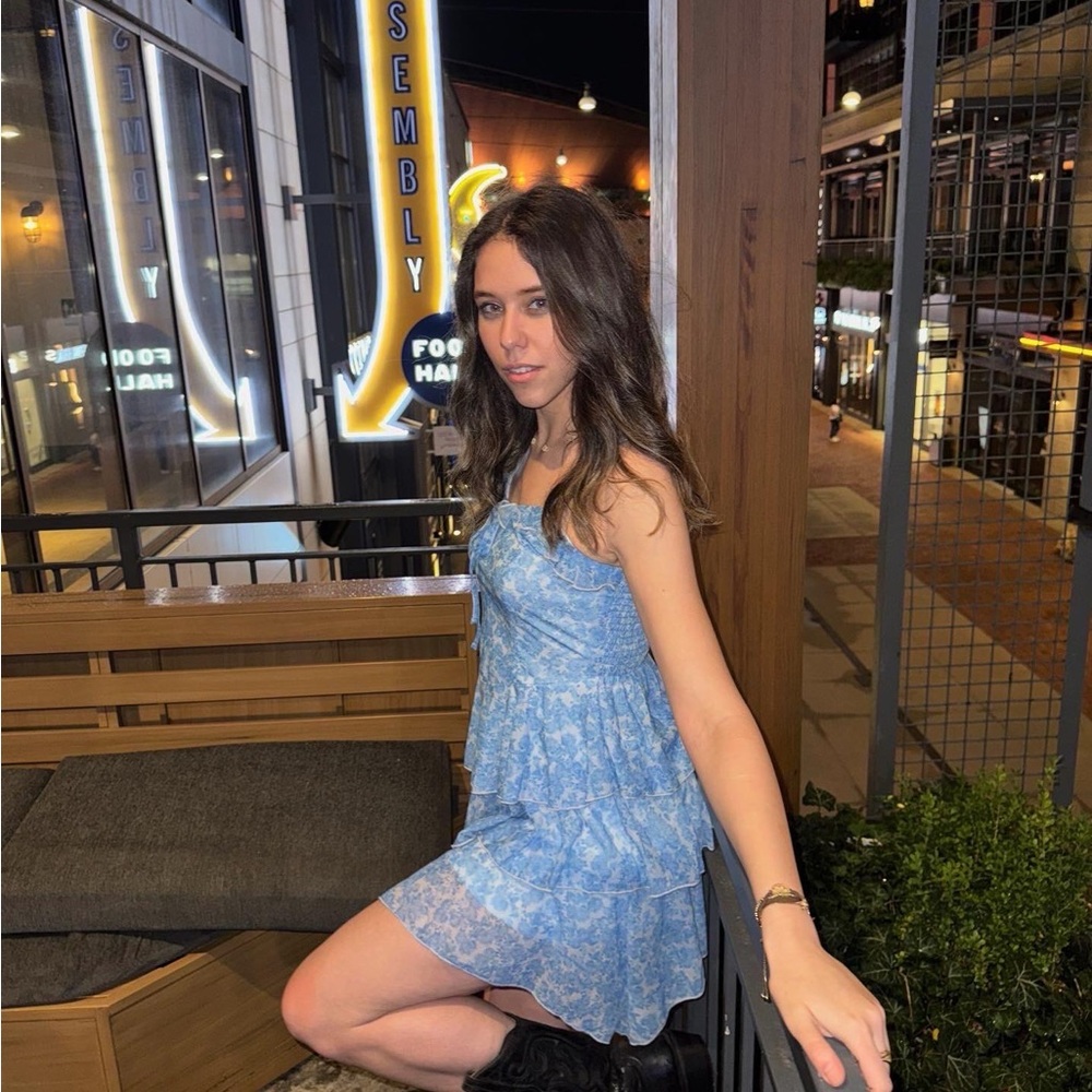 Blue Floral Dress